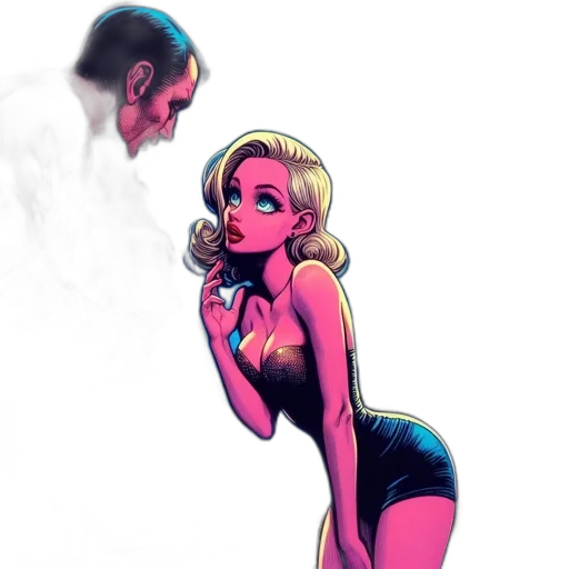 dress, comic book art, concept art, cartoon transparent PNG cut-out