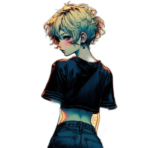 jacket, dress, hair, face transparent PNG cut-out