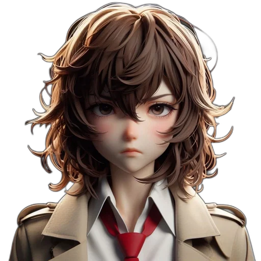 face, jacket, mask, hair transparent PNG cut-out