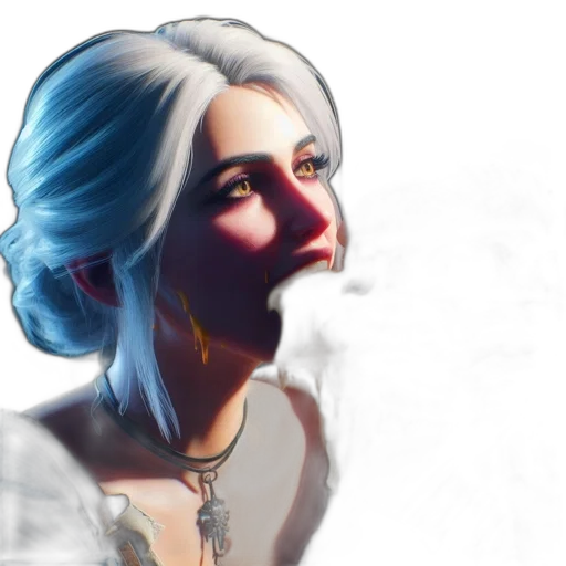 face, mask, concept art, photorealistic transparent PNG cut-out