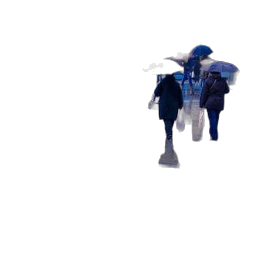 robot, umbrella, jacket, staff transparent PNG cut-out