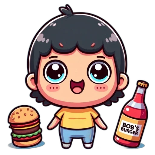 food, cartoon, pixel art, concept art transparent PNG cut-out