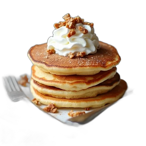 food, photorealistic, stack, pancakes transparent PNG cut-out