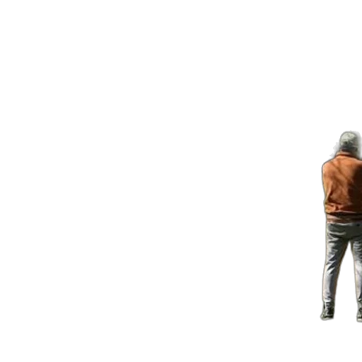 jacket, staff, weapon, hat transparent PNG cut-out