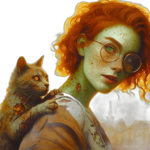 fantasy art, oil painting, photorealistic, concept art transparent PNG cut-out