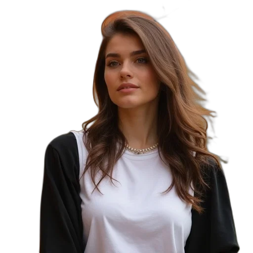 jacket, hair, face, staff transparent PNG cut-out