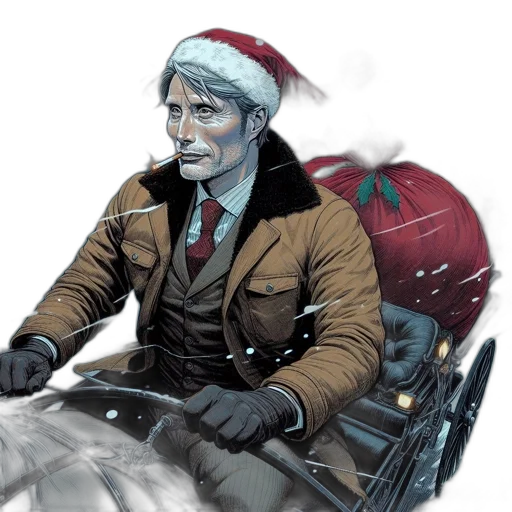 concept art, comic book art, photorealistic, snow transparent PNG cut-out