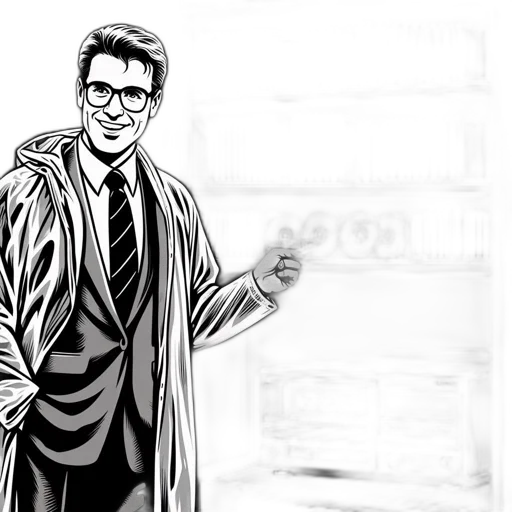 jacket, comic book art, cartoon, concept art transparent PNG cut-out