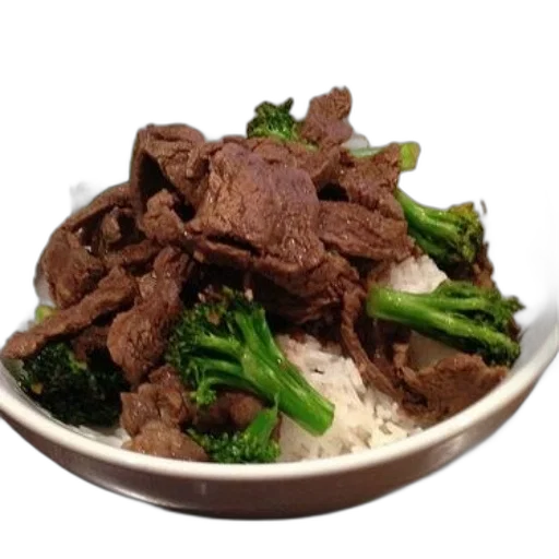 food, photorealistic, bowl, beef transparent PNG cut-out