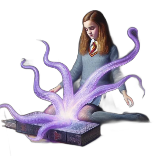 creature, hair, staff, concept art transparent PNG cut-out