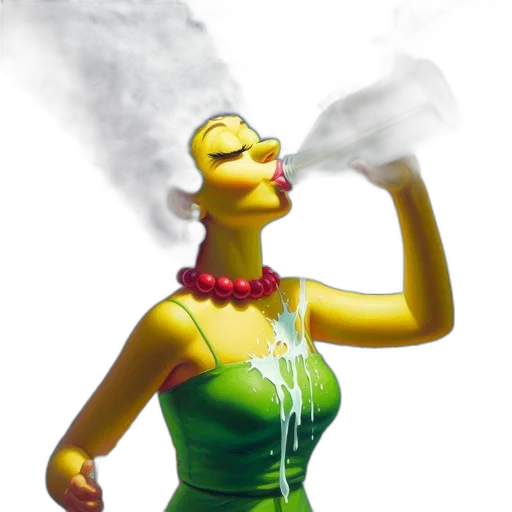 dress, mask, 3d render, concept art transparent PNG cut-out