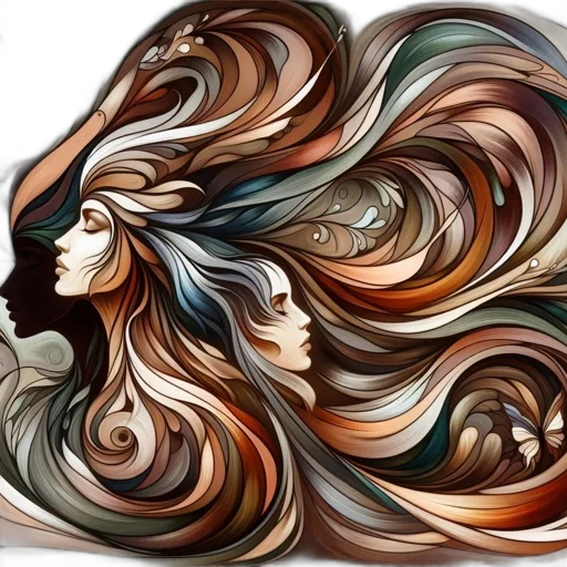 hair, mask, face, dragon transparent PNG cut-out