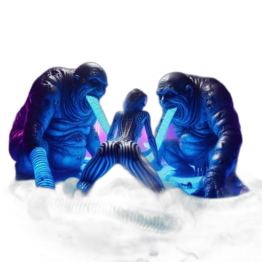 concept art, vaporwave, 3d render, watercolor transparent PNG cut-out