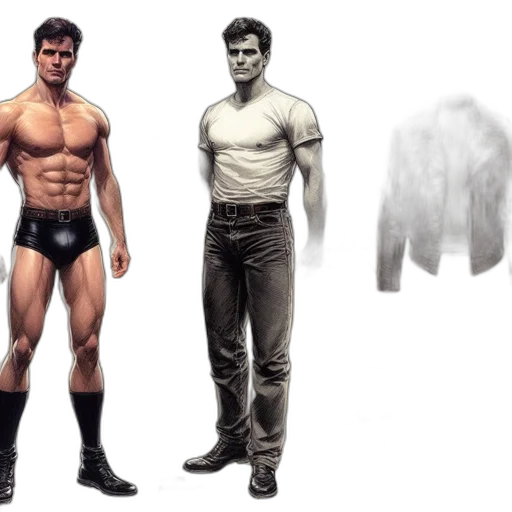 jacket, concept art, comic book art, fantasy art transparent PNG cut-out