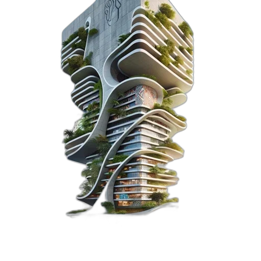 building, tree, hair, face transparent PNG cut-out