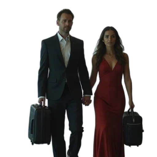 dress, concept art, city street, outer space transparent PNG cut-out