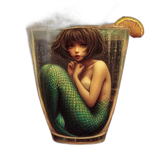 bottle, fantasy art, pixel art, photorealistic transparent PNG cut-out