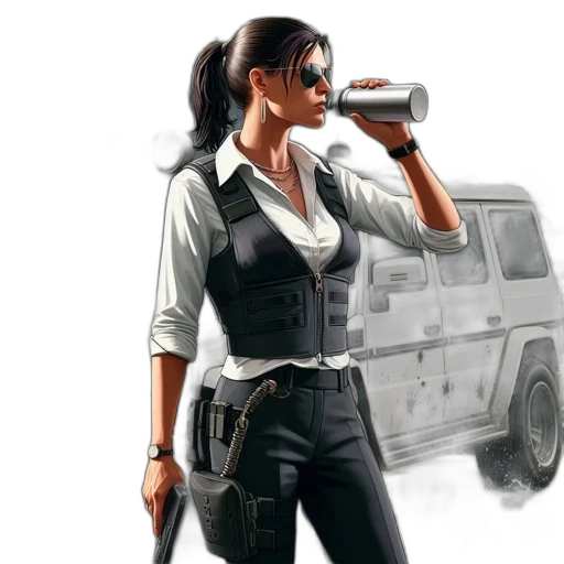 jacket, staff, weapon, concept art transparent PNG cut-out