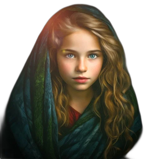 face, dragon, dress, crown transparent PNG cut-out