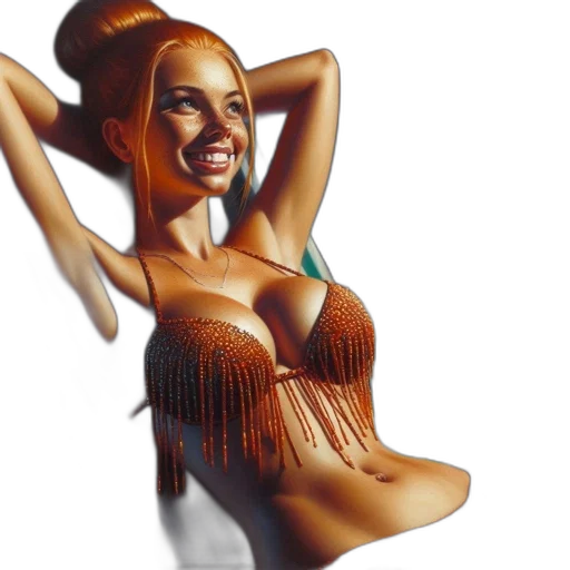 hair, jewelry, 3d render, concept art transparent PNG cut-out