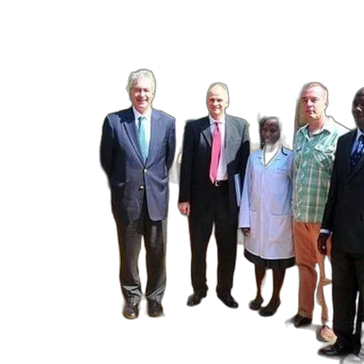 staff, group, people, stands transparent PNG cut-out