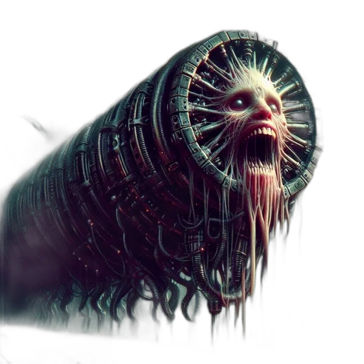 creature, hair, robot, mask transparent PNG cut-out