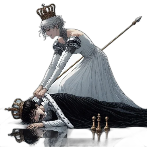 crown, sword, concept art, fantasy art transparent PNG cut-out