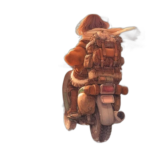 robot, jacket, weapon, staff transparent PNG cut-out