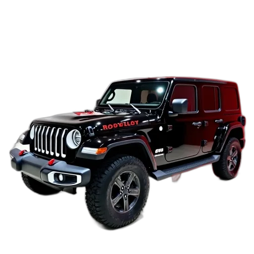 car, 3d render, photorealistic, black transparent PNG cut-out