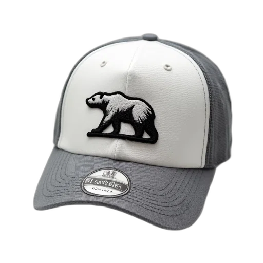 hat, polar, bear, patch transparent PNG cut-out