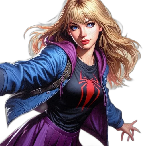 jacket, comic book art, concept art, fantasy art transparent PNG cut-out