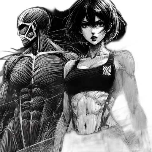 comic book art, concept art, anime, fantasy art transparent PNG cut-out