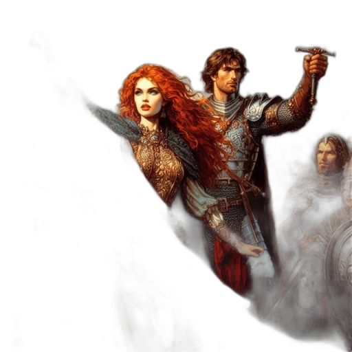 sword, fantasy art, concept art, comic book art transparent PNG cut-out