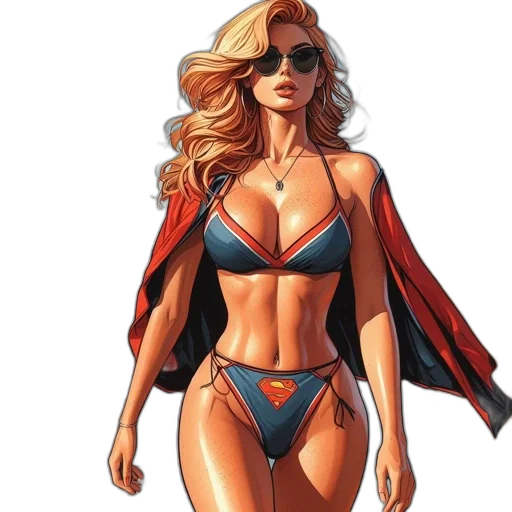 comic book art, concept art, fantasy art, cartoon transparent PNG cut-out
