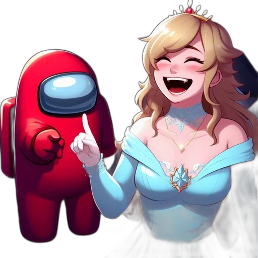 robot, dress, crown, concept art transparent PNG cut-out