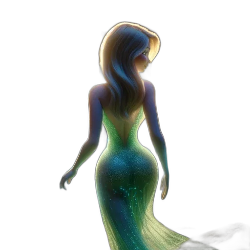 dress, creature, fantasy art, concept art transparent PNG cut-out