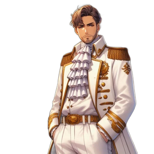 staff, jacket, crown, concept art transparent PNG cut-out