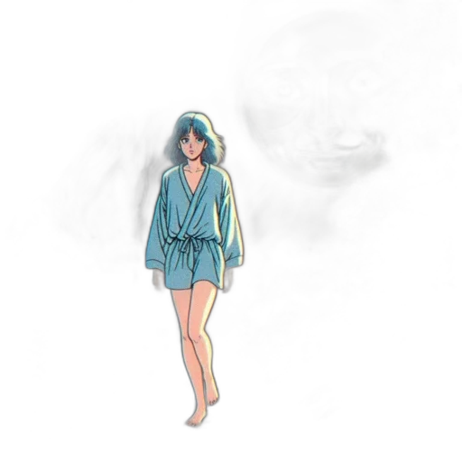 dress, jacket, staff, umbrella transparent PNG cut-out