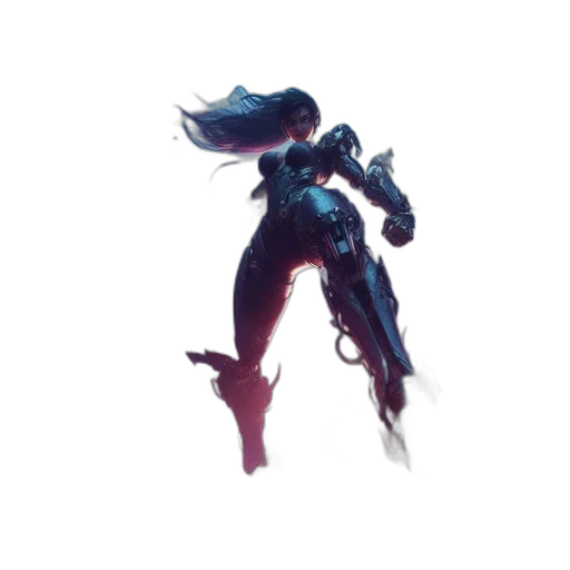 weapon, hair, dragon, robot transparent PNG cut-out