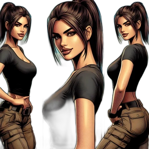 comic book art, concept art, cartoon, fantasy art transparent PNG cut-out