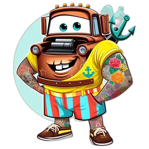 robot, staff, concept art, cartoon transparent PNG cut-out
