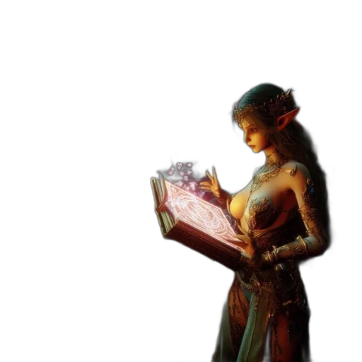 staff, dress, dragon, sword transparent PNG cut-out