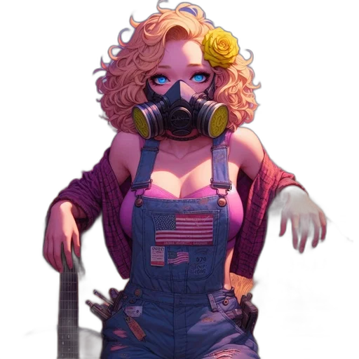 mask, weapon, jacket, face transparent PNG cut-out