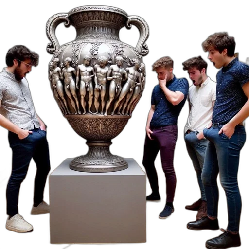 3d render, photorealistic, concept art, four transparent PNG cut-out