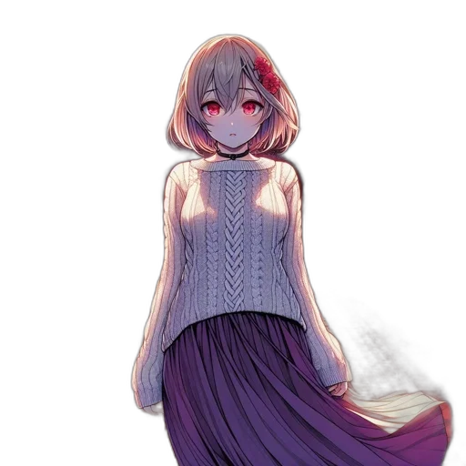 dress, creature, flower, mask transparent PNG cut-out