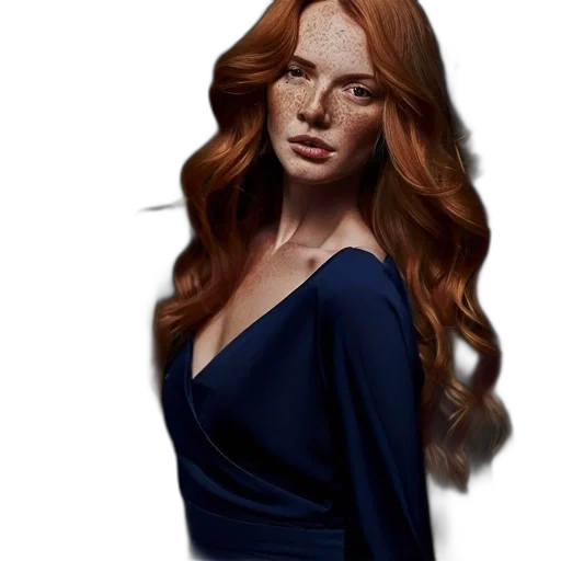 dress, hair, face, fantasy art transparent PNG cut-out