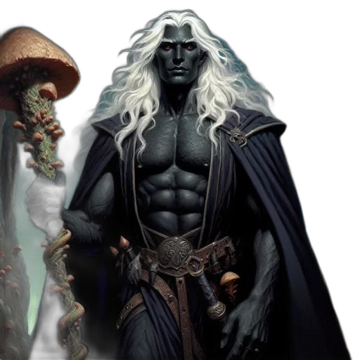 fantasy art, concept art, comic book art, dark transparent PNG cut-out