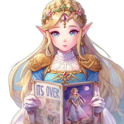 crown, dress, face, weapon transparent PNG cut-out