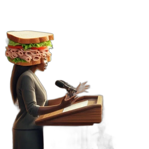 food, hat, dress, robot transparent PNG cut-out