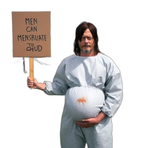 man, wears, white, jumpsuit transparent PNG cut-out